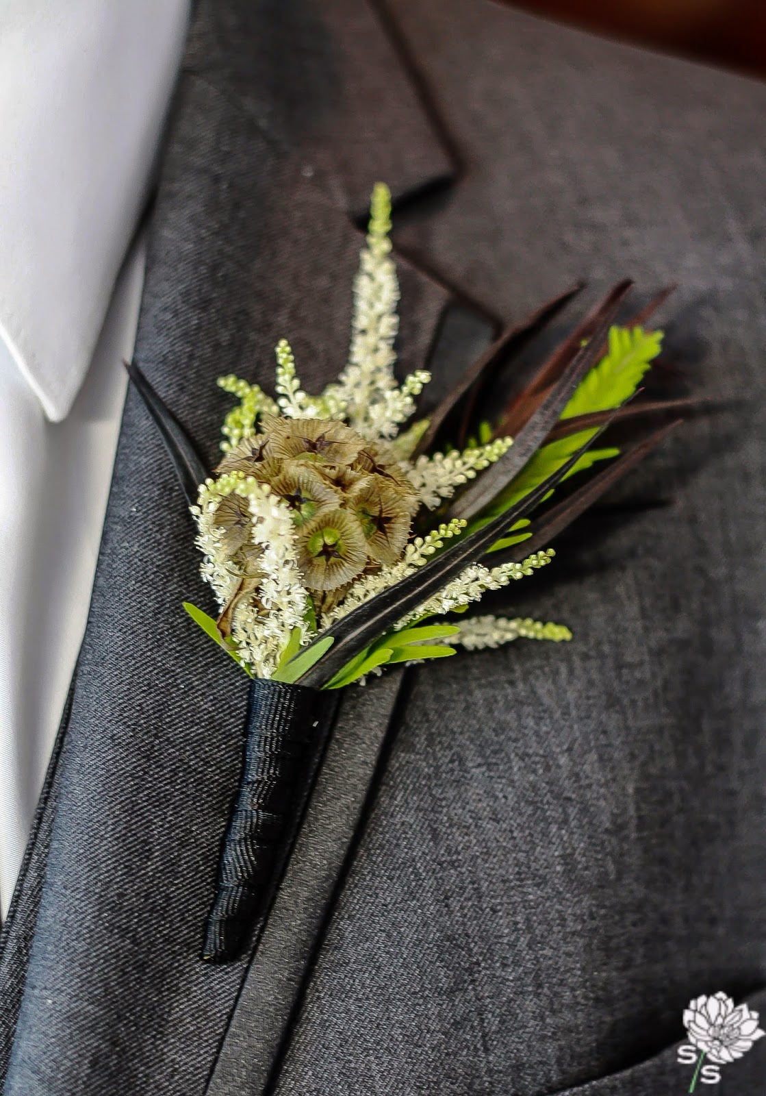 The Roundhouse Wedding - Beacon, NY - Hudson Valley Wedding - Boutonniere - Scabiosa Pod - Wedding Flowers - Splendid Stems Floral Designs The Roundhouse Wedding - Beacon, NY - Hudson Valley Wedding - Boutonniere - Scabiosa Pod - Wedding Flowers - Splendid Stems Floral Designs