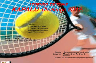 I Torneo de Tenis KAPALÚ Challenge 2012 13