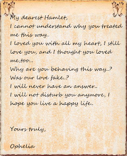 Hamlet Ophelia Love Letter Hamlet Ophelia Love Letter
