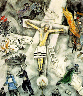 CRUCIFIXION BLANCA MARC CHAGALL (1938)