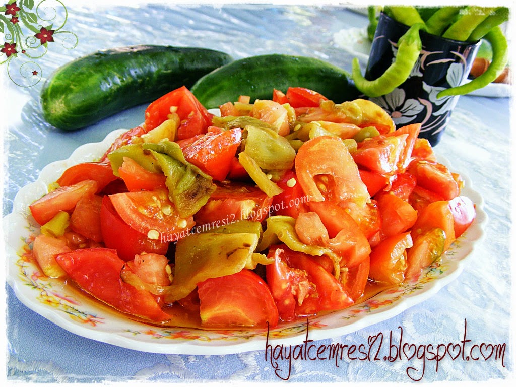 Acı Biberli Köz Patlıcan Salatası Tarifi Videosu Acı Biberli Köz Patlıcan Salatası Tarifi Videosu