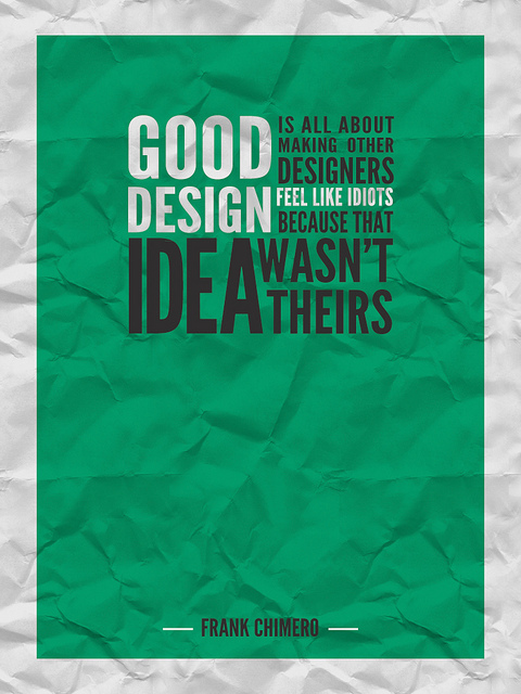 GOOD DESIGN IS... GOOD DESIGN IS...