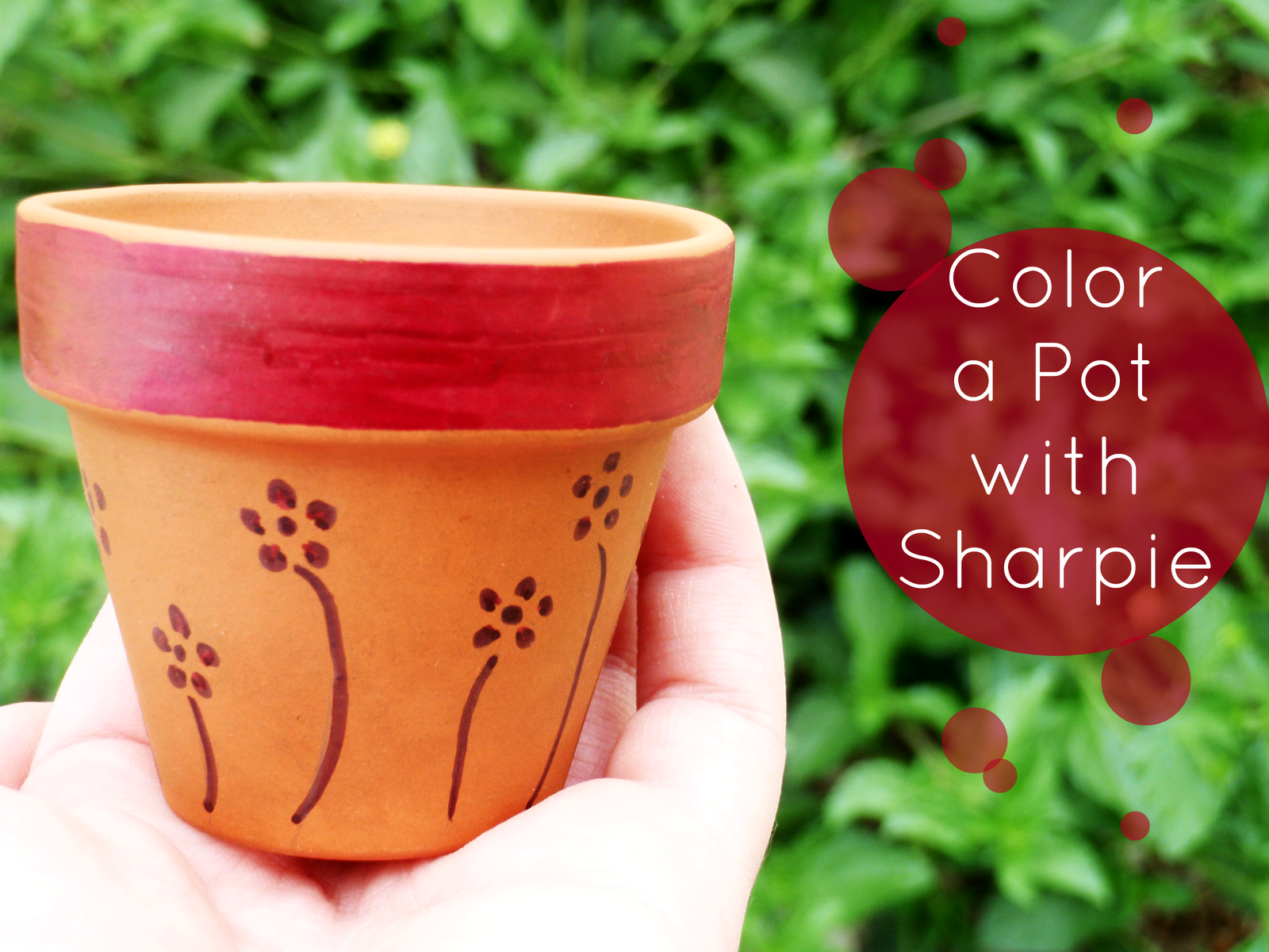 A Creative Cookie Color a Pot with Sharpie