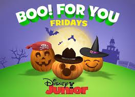my three year old loves disney junior and has loved watching the new halloween episodes of his favorite shows as part of boo for you