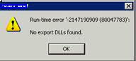 crystal reports no export dll found