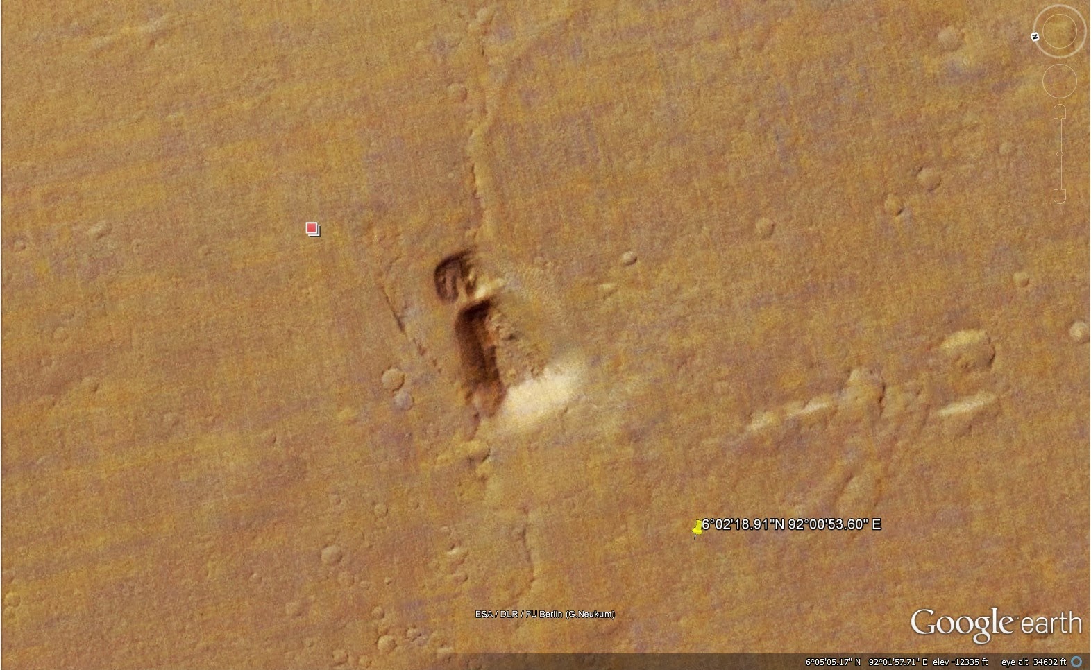 Artificial Structure Spotted on Mars Satellite Images that Resembles