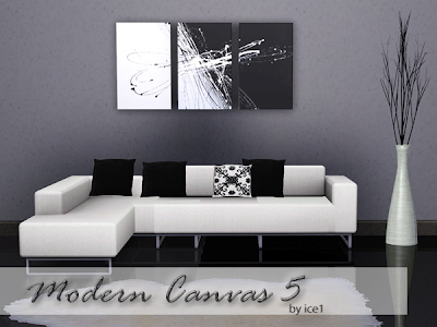Set of 10 Modern Canvas's Black+and+White+Scribble+Modern+Canvas+5+-+Copy