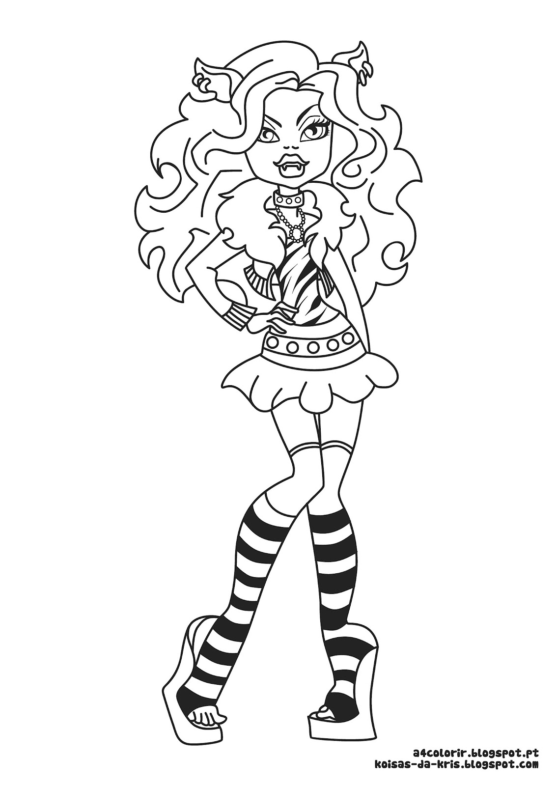 desenho da monster high para pintar
