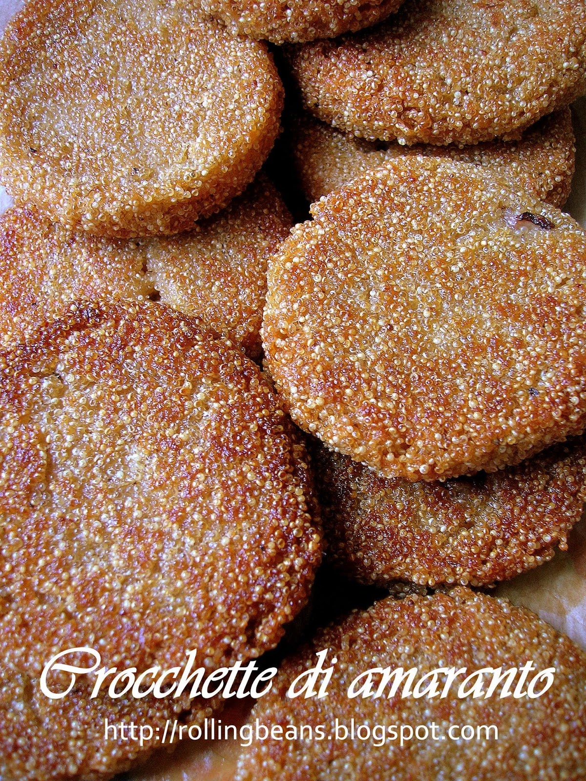 crocchette di amaranto e funghi
