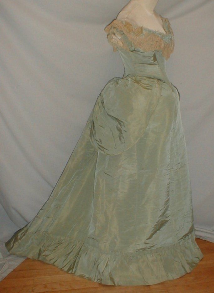 1870s ball gown