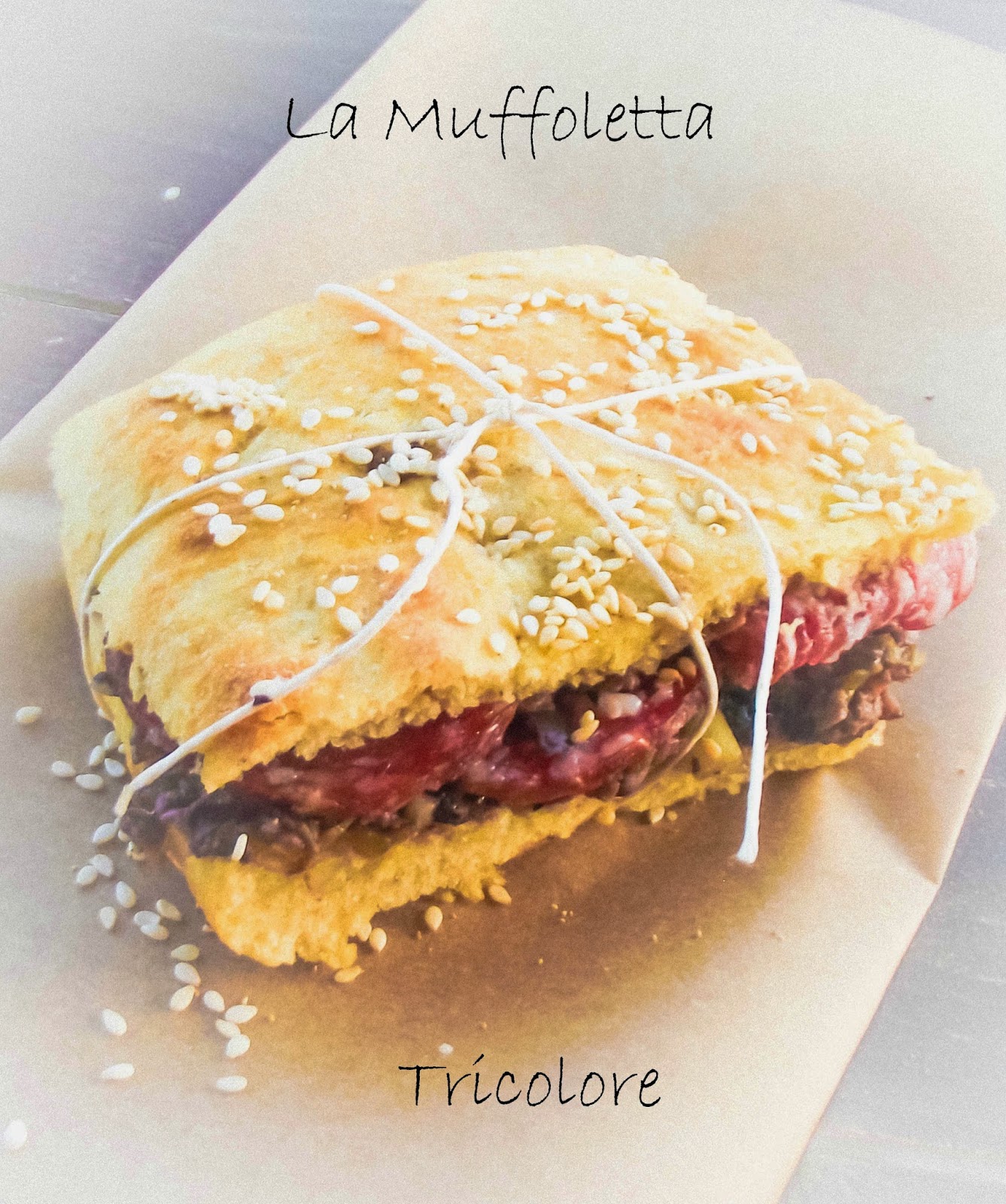 La Muffoletta tricolore al salame piacentino D.O.P.