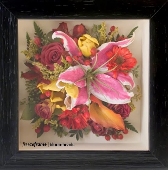 Framed Memorial Flowers Funeral Flower Preservation