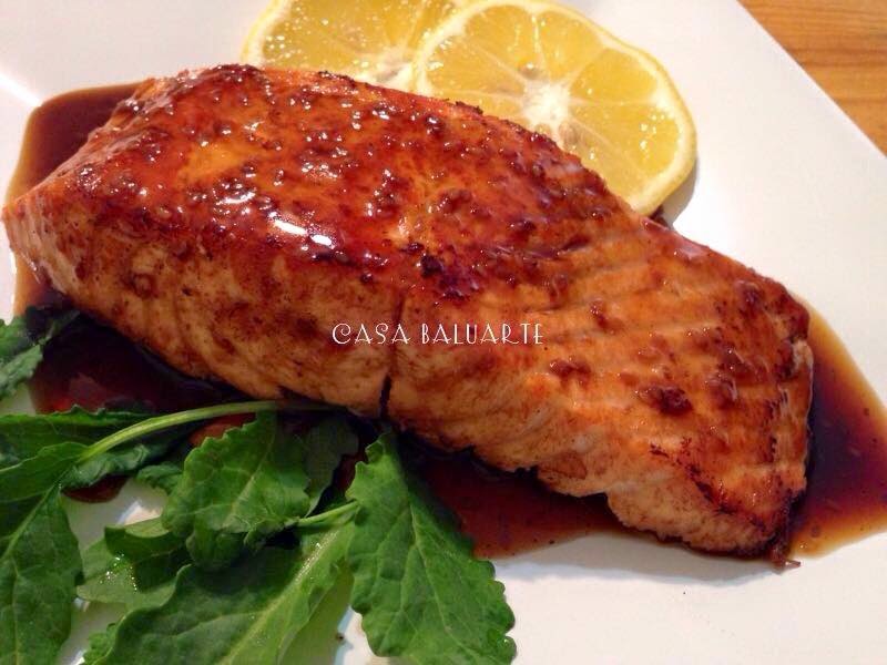 Casa Baluarte Filipino Recipes Pan Seared Teriyaki Salmon Recipe
