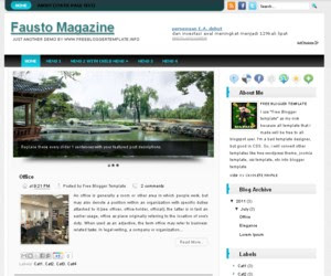Fausto Magazine Blogger template