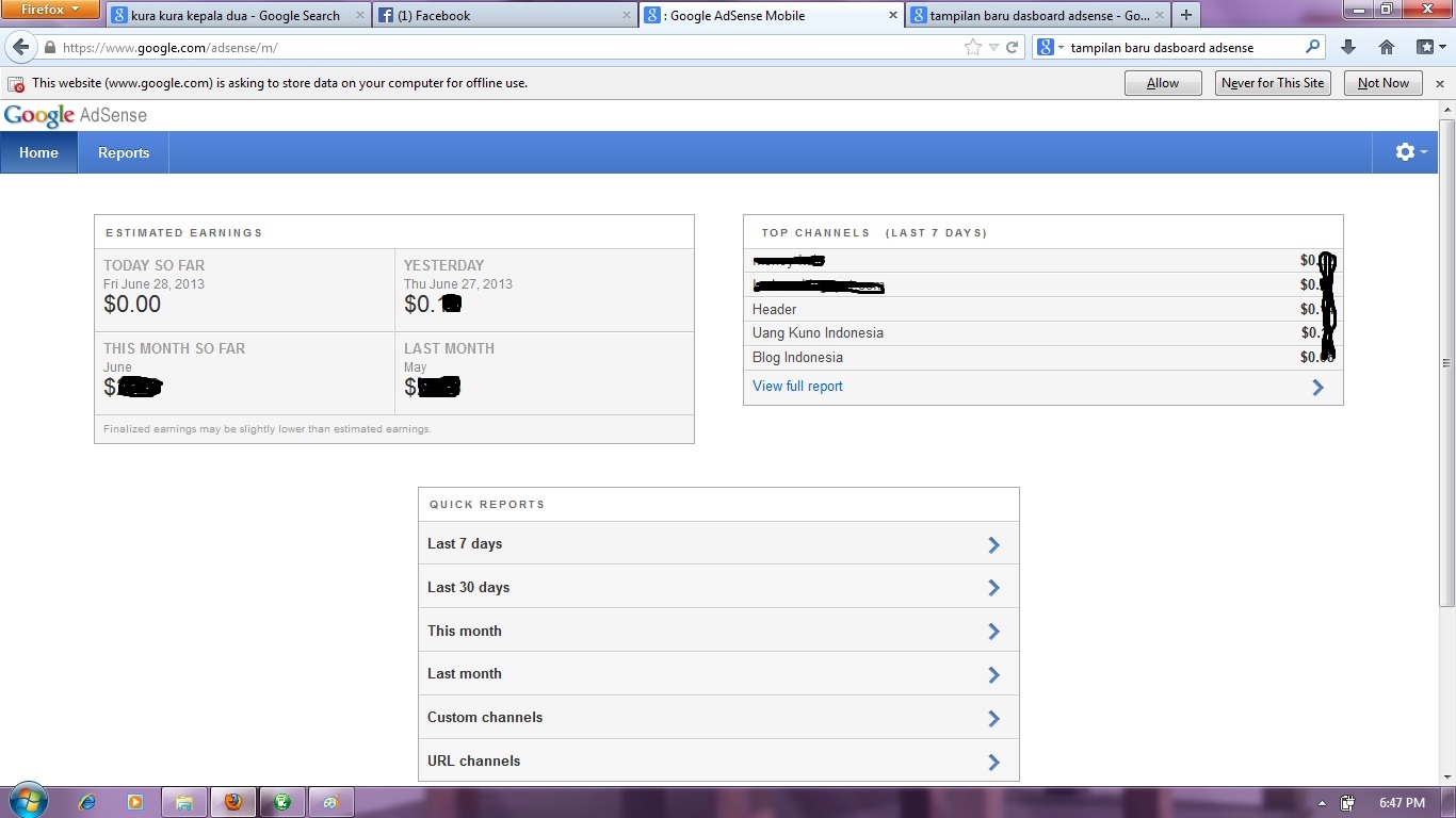 Dashboard Google AdSense kini memiliki tampilan baru