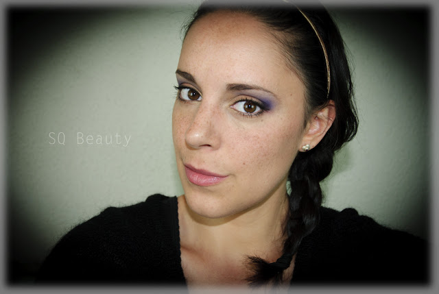 Look de día intenso para ojos marrones, dorado, morado Intense day makeup for brown eyes, gold, purple, Silvia Quirós