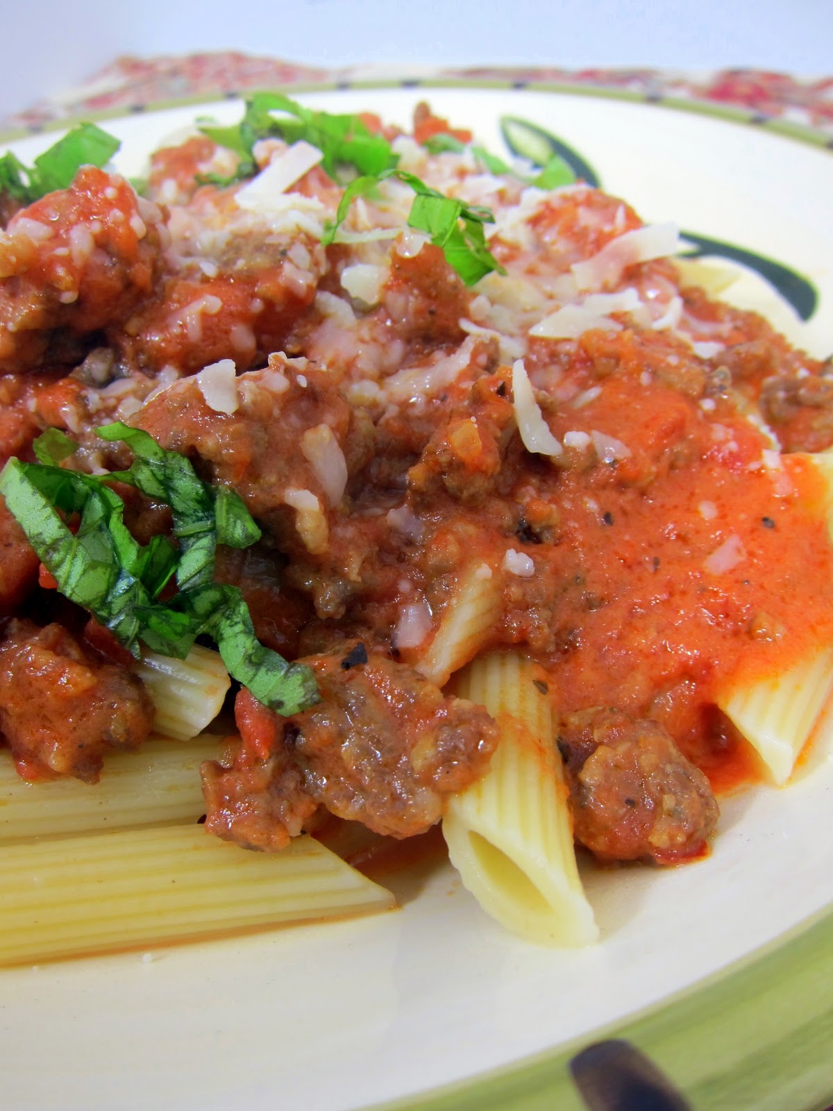 Spicy Tuscan Style Sausage Ragu Secret Recipe Club Plain Chicken