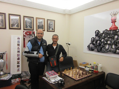 President of Istanbul Chess Club Arno Garabetyan with Yours Truly