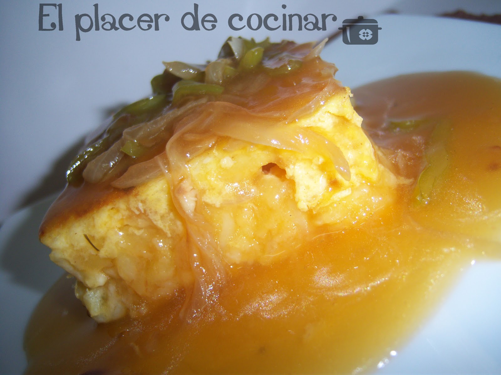 EL PLACER DE COCINAR TORTILLA DE PATATA EN SALSA