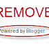 How To Remove Blogger Attribution Gadget