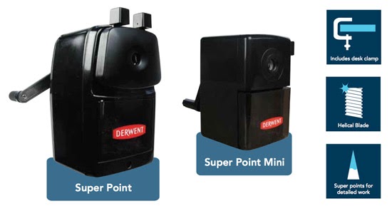 SUPERPOINT Derwent Battery Operated Super Point Helical Pencil Sharpener 