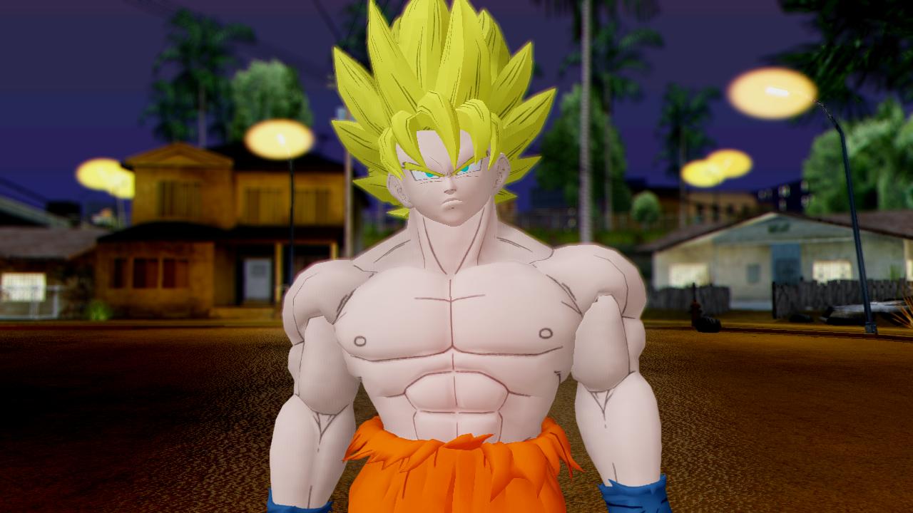 REL Dragon Ball Xenoverse Goku Shirtless.