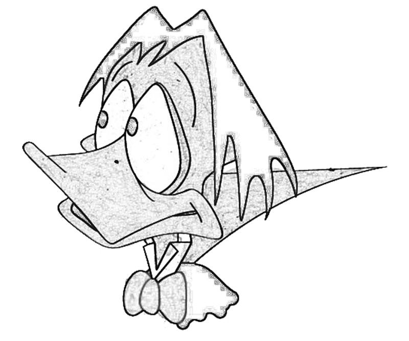 Count Duckula Head Coloring Pages count-duckula-head-coloring-pages