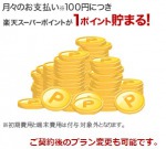 毎月の支払いで楽天スーパーポイントが貯まる
