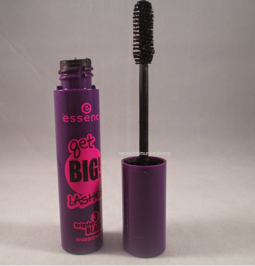Essence Get Big! Lashes Triple Black Mascara Review Neon Chipmunk