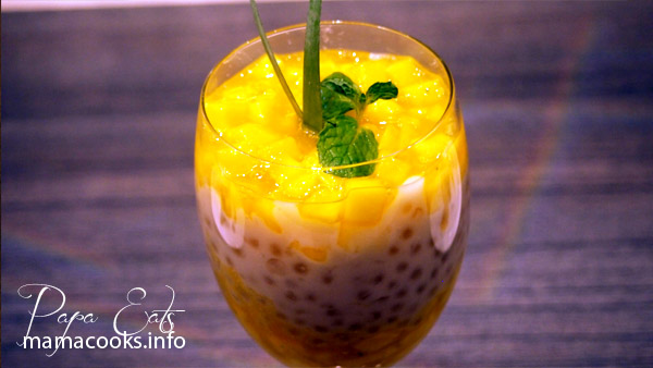 tapioca with mango