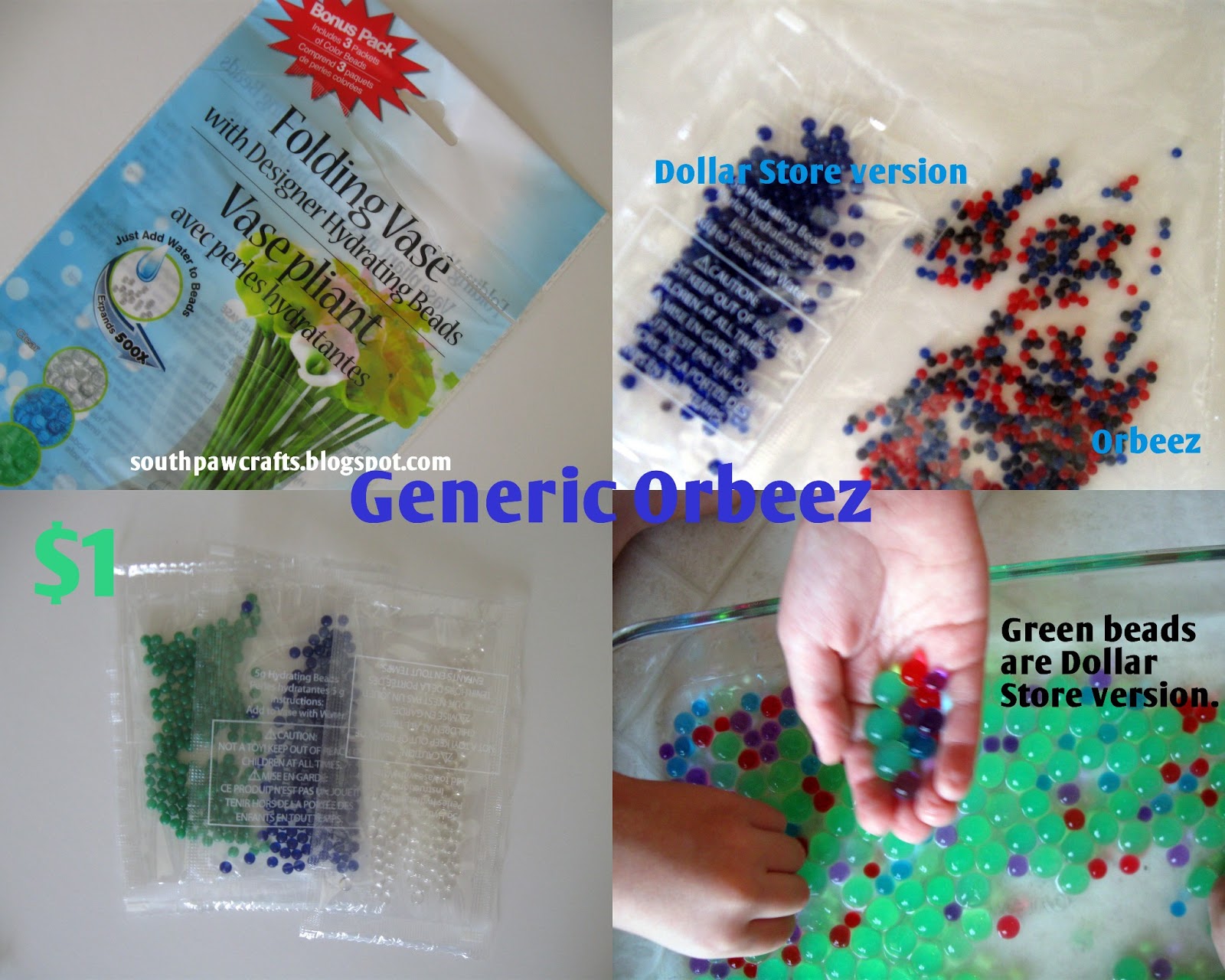 Southpaw Crafts Dollar Store Orbeez Super Money Saver!