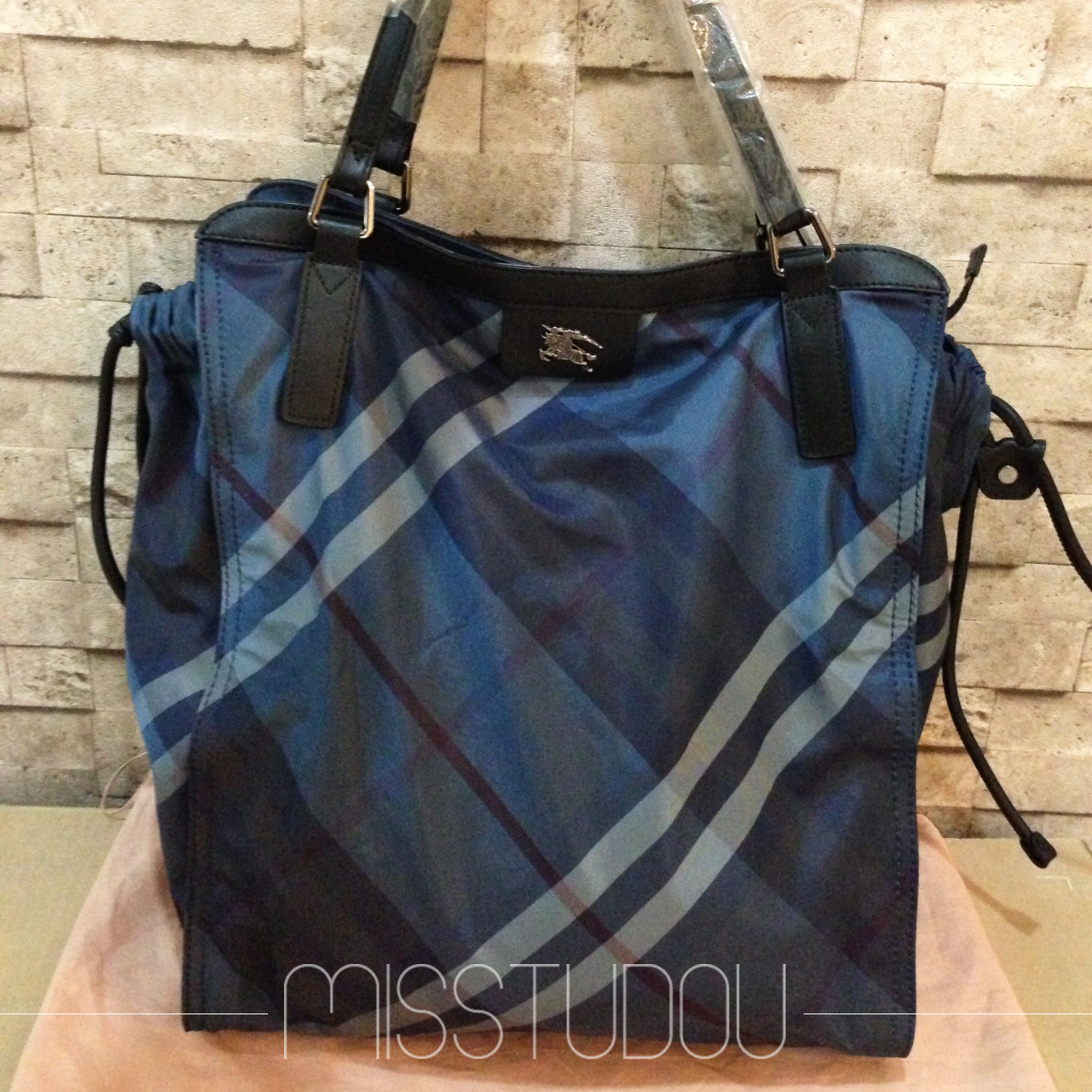 burberry packable nylon tote
