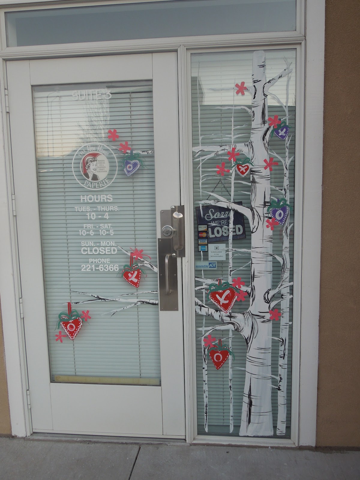 Window Painting for Holidays and Special Events Valentine's Day 2012