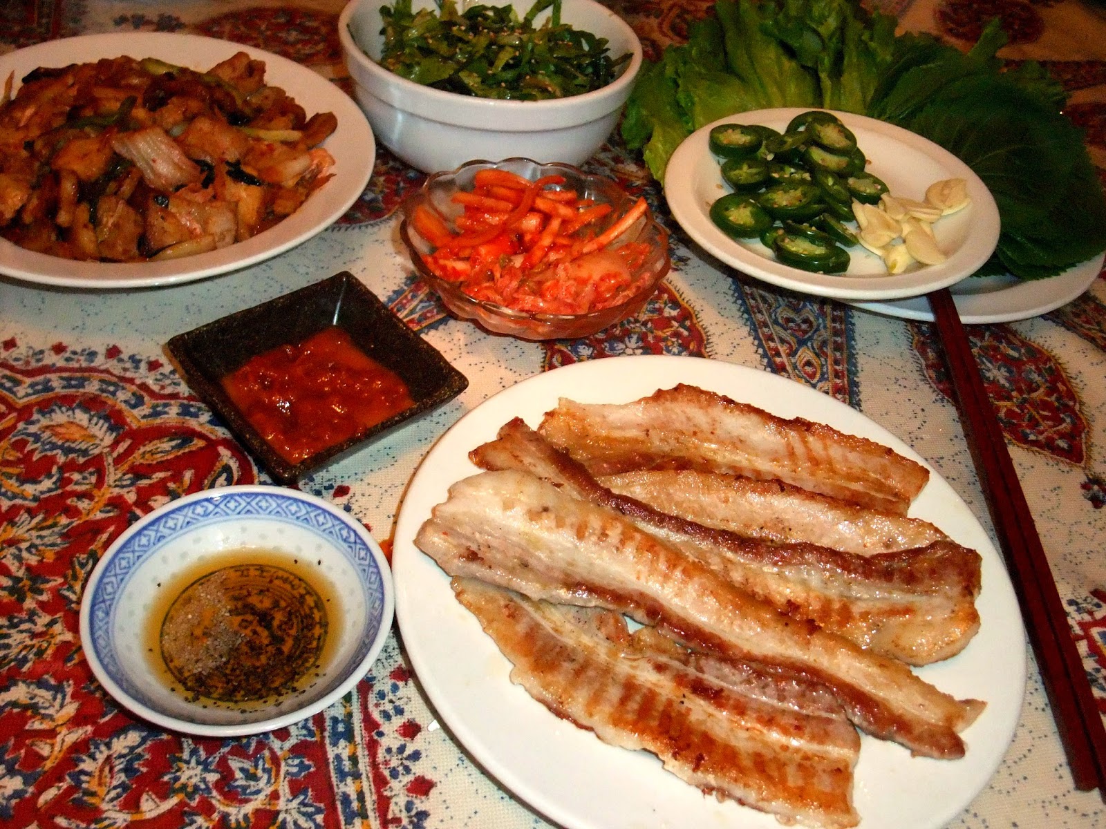 Susan's SavourIt! Korean Pork Belly Day with Stirfried Pork Belly