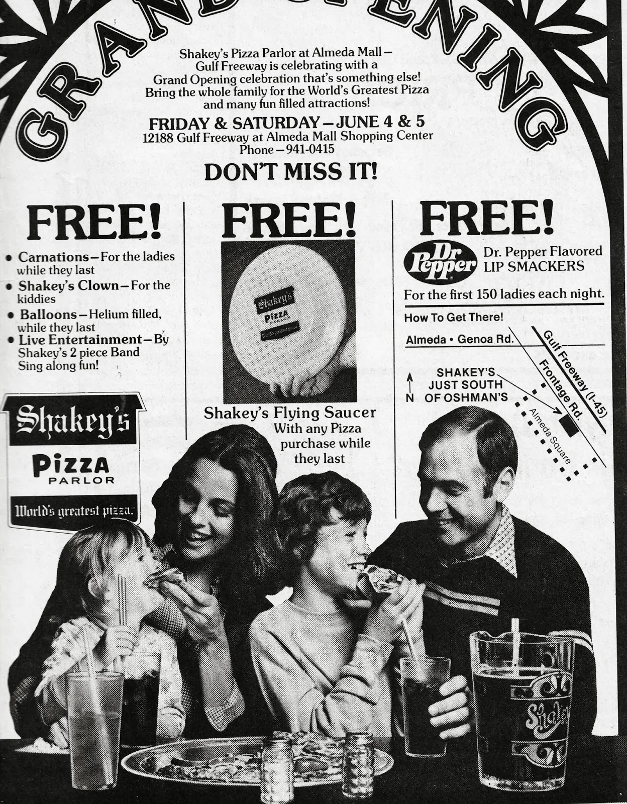 South Belt Houston Digital History Archive Shakey's Pizza Parlor at