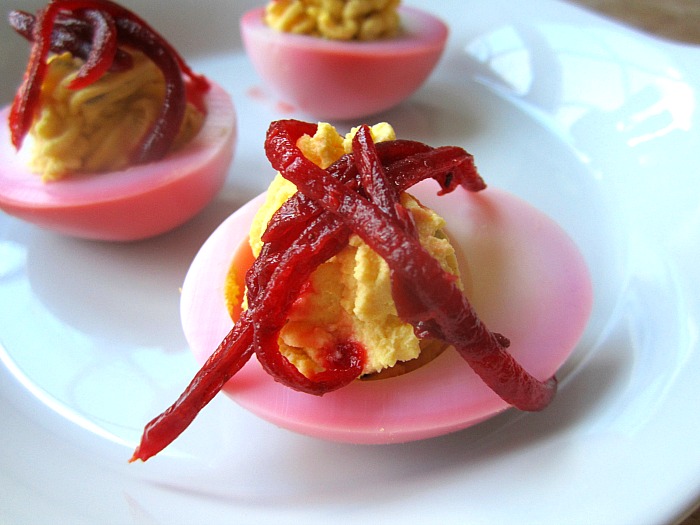 Pretty Pink Pickled Eggs