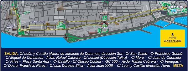 Recorrido San Silvestre 2015, Las Palmas de Gran Canaria Recorrido San Silvestre 2015, Las Palmas de Gran Canaria