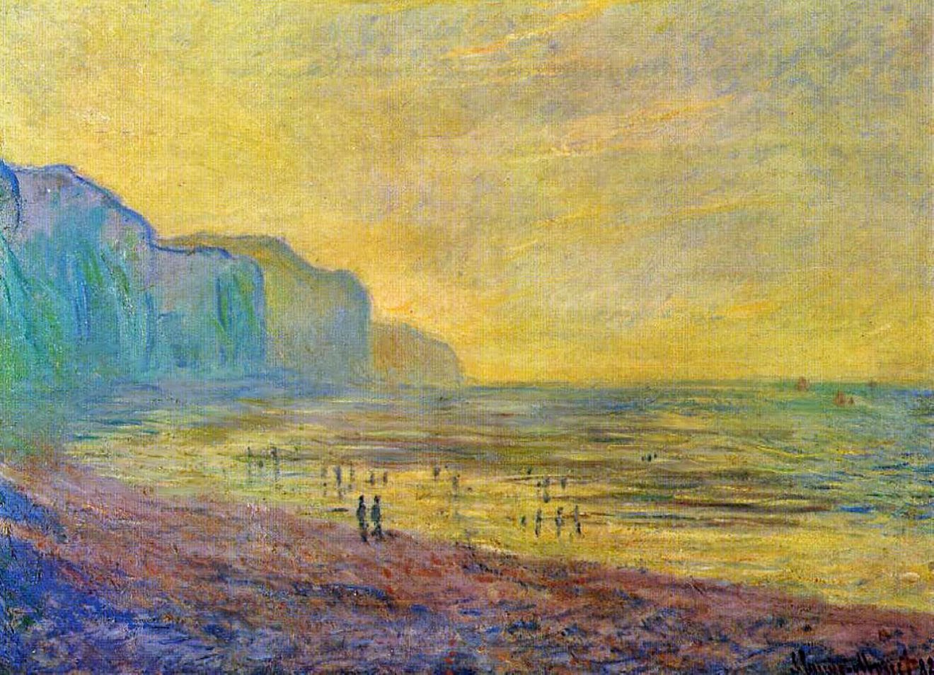 Marée basse à Pourville, temps brumeux (1882) Marée basse à Pourville, temps brumeux (1882)