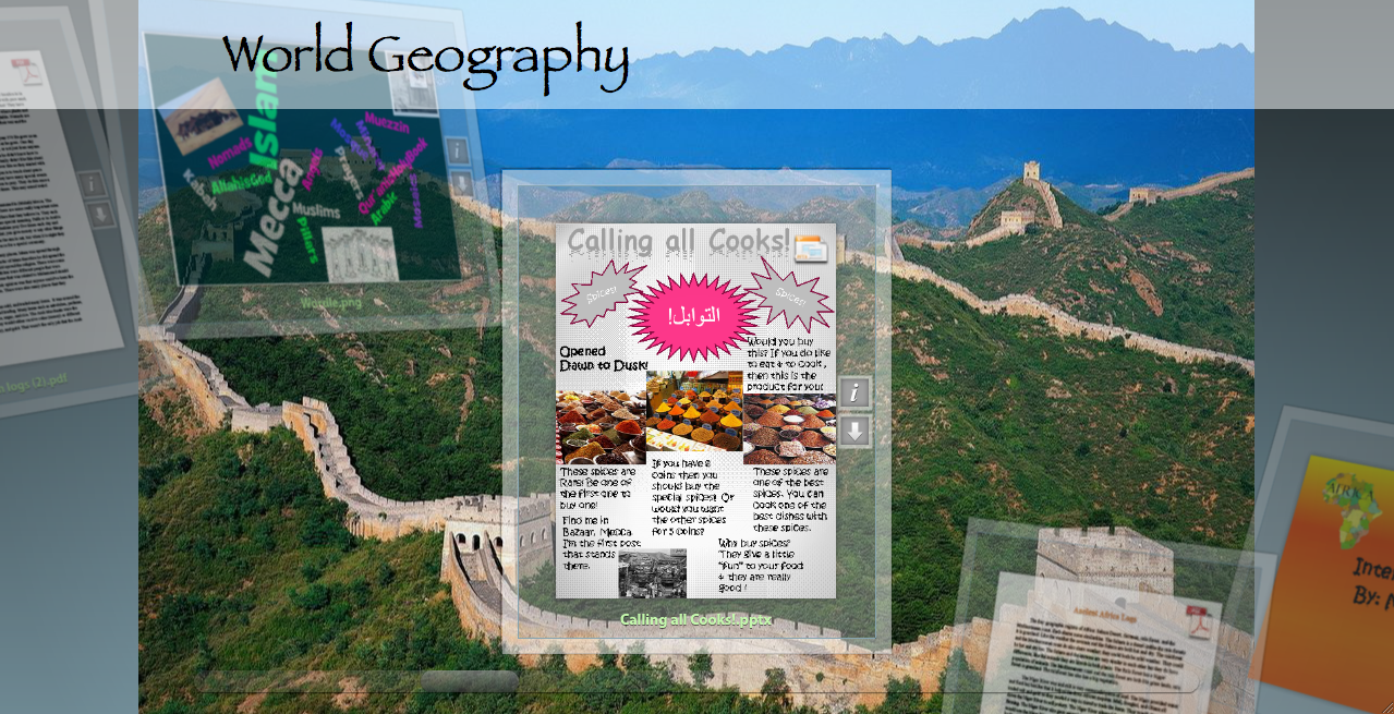 D.A.T.A. Scholars World Geography PORTFOLIOS!