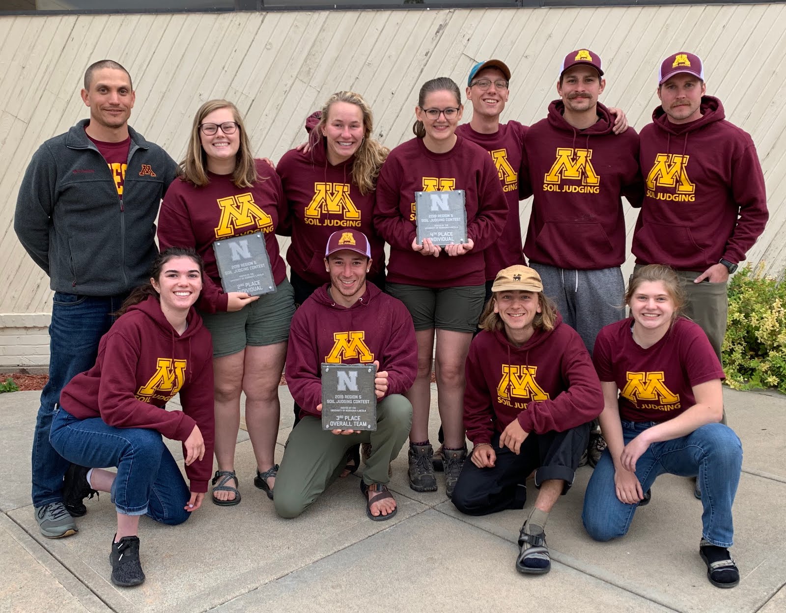 2019 University of Minnesota ASA Regional Soil Judging Team