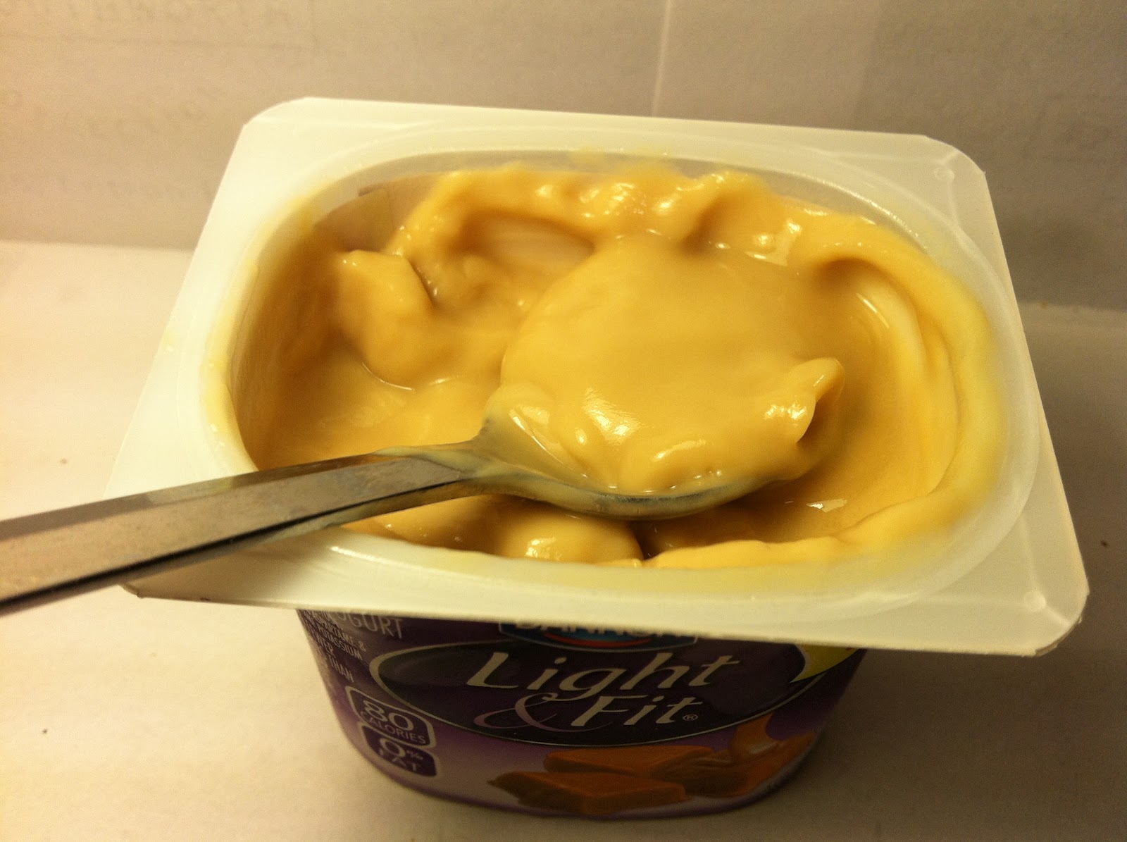 Crazy Food Dude Review Dannon Light & Fit Caramel Delight Yogurt