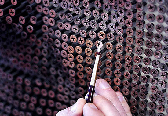 Arte com parafusos de Andrew Meyers Arte com parafusos de Andrew Meyers