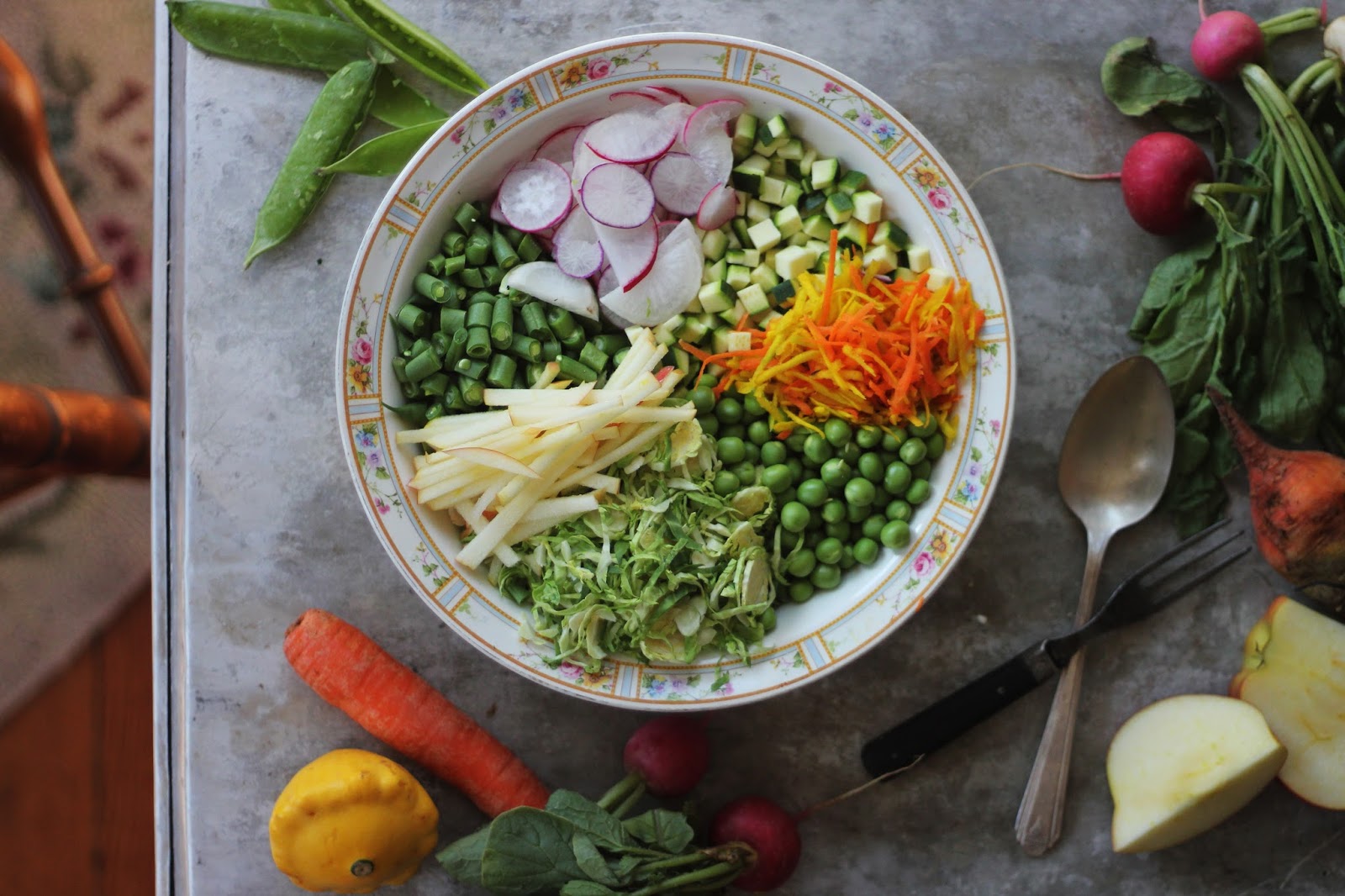 Chopped Spring Salad with Sunseed Dressing Wholehearted Eats