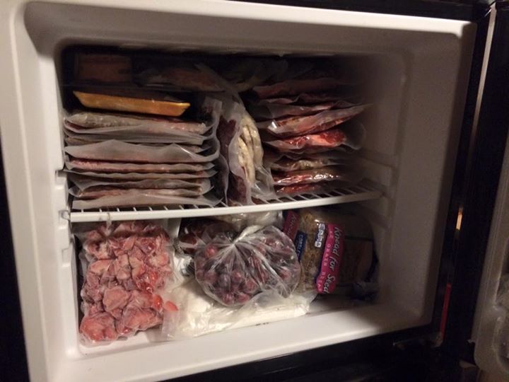 Tiny House Homestead Putting By in the Freezer