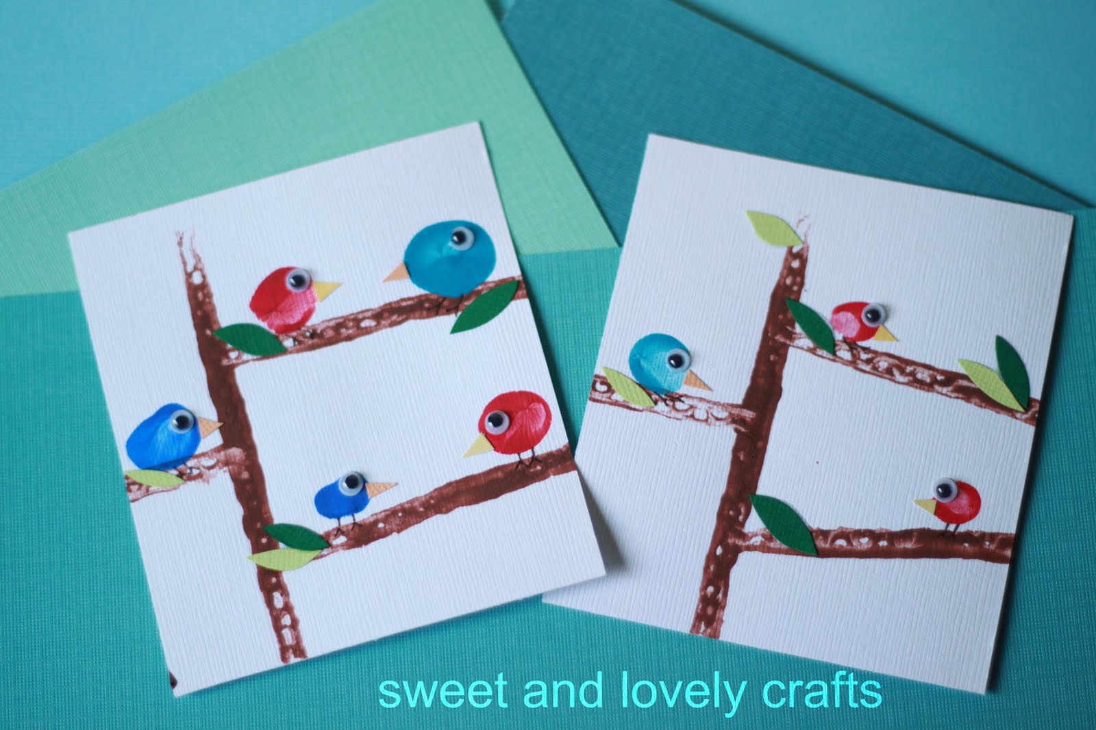 sweet and lovely crafts: red bird. blue bird