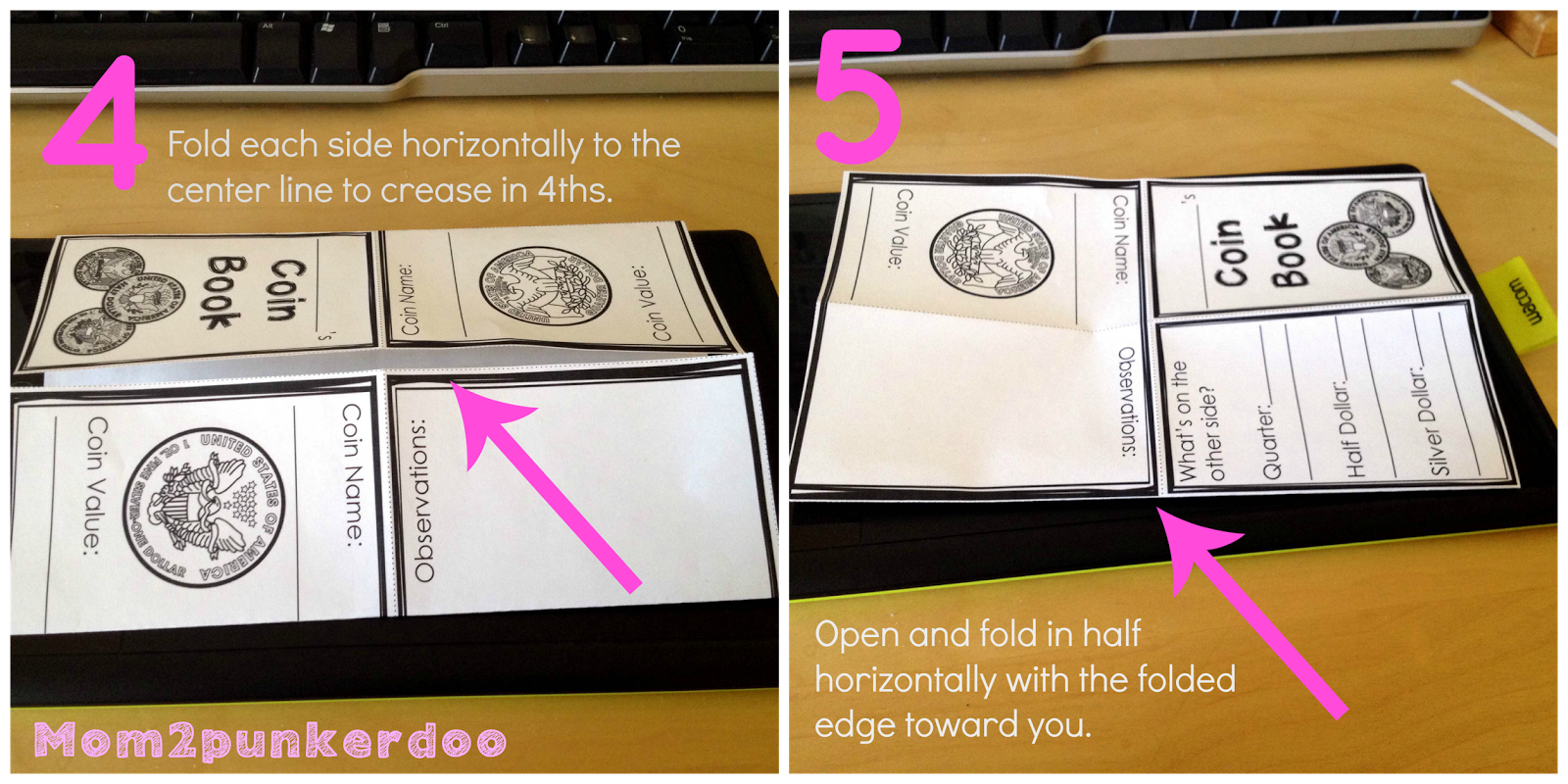 Mom2Punkerdoo How To Fold A Mini Booklet