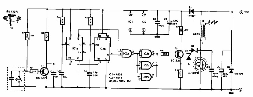 Electronic Ignition Circuit Diagram