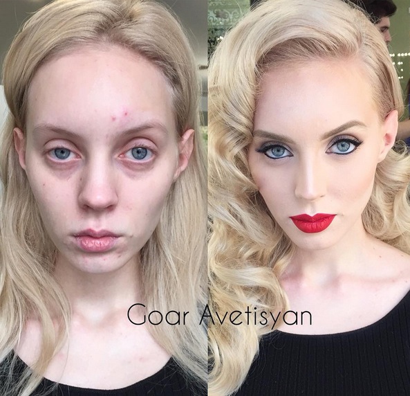 Lihat Nih Gimana Ajaibnya Make Up Bisa Membuat Wajah Biasa Menjadi Super Cantik!