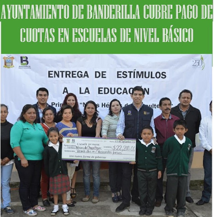BANDERILLA PAGO DE ESCUELA