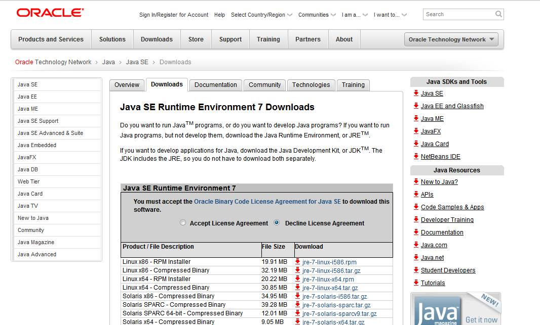 download hook up for java